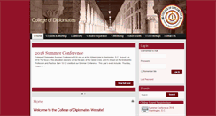 Desktop Screenshot of collegeofdiplomates.org